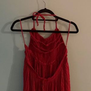 Free People RED Extratropical maxi dress XS